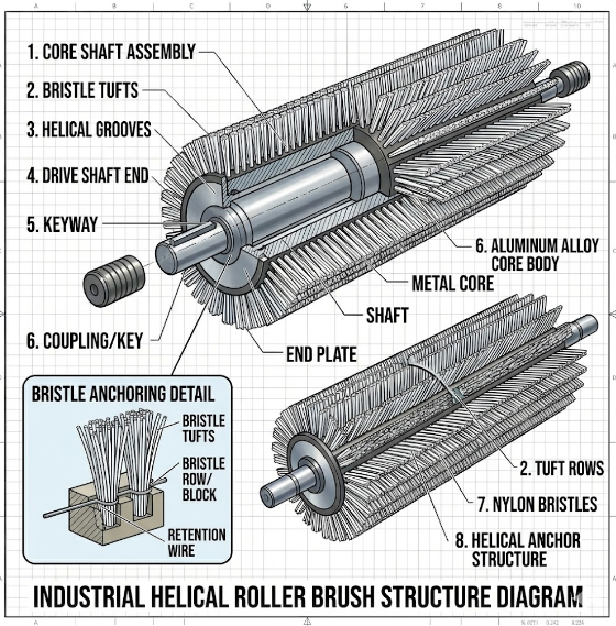 pcb brush roller